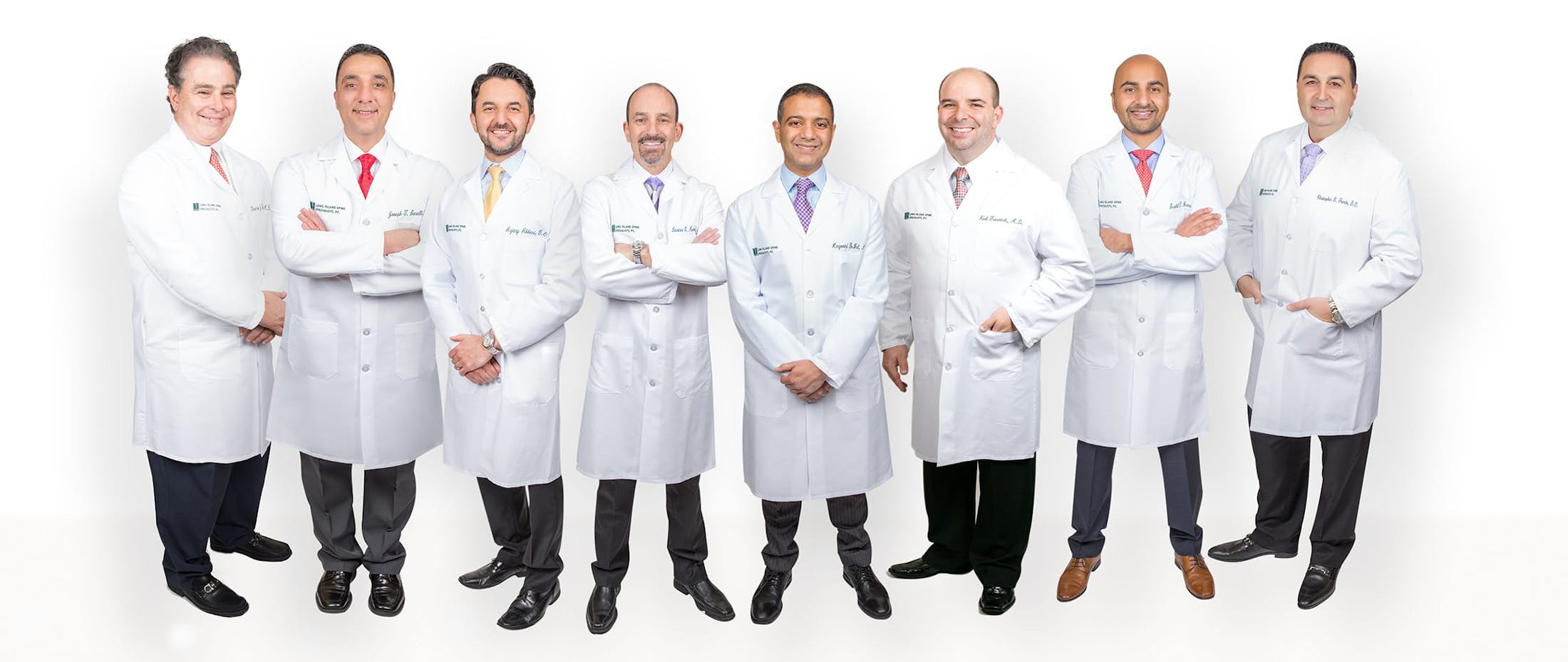 A group photo of 8 doctors