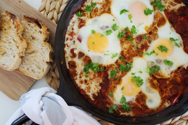 Norður afrískt shakshuka