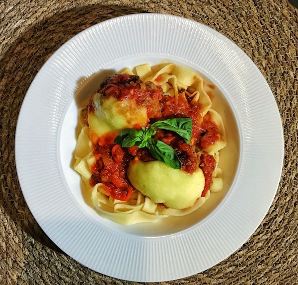 “Ítalskar” steikarkjötbollur í tómat marinara