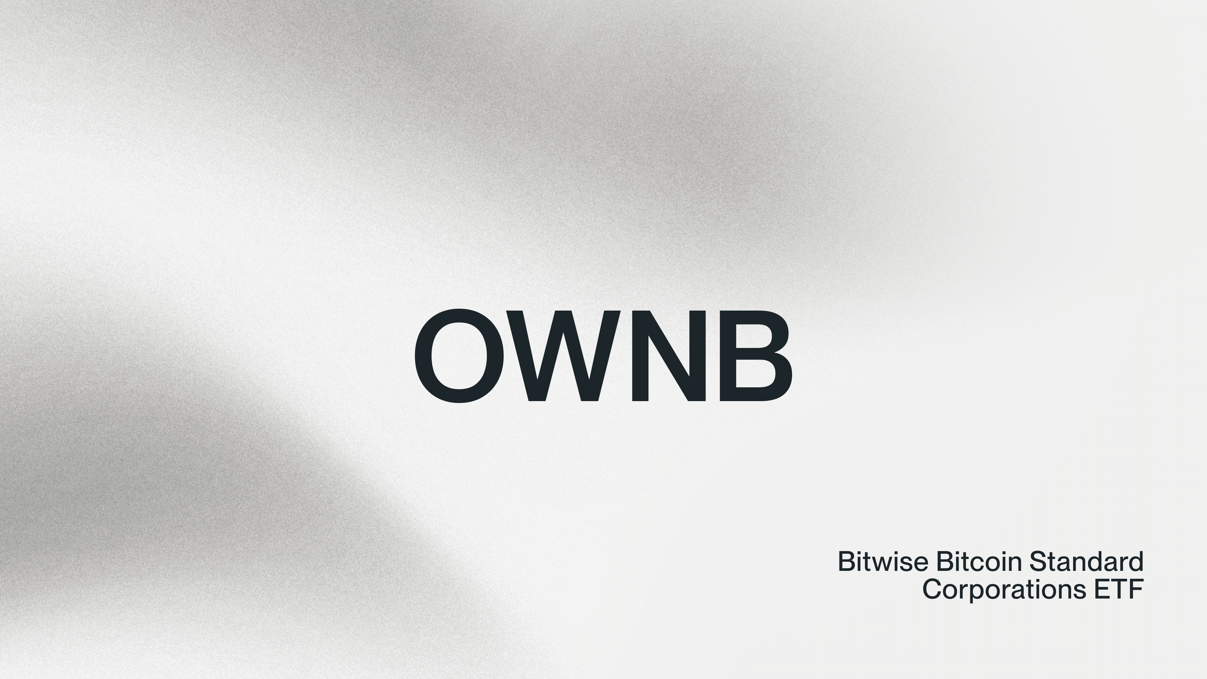 Ticker: OWNB Launches on NYSE Arca | Bitwise Investments
