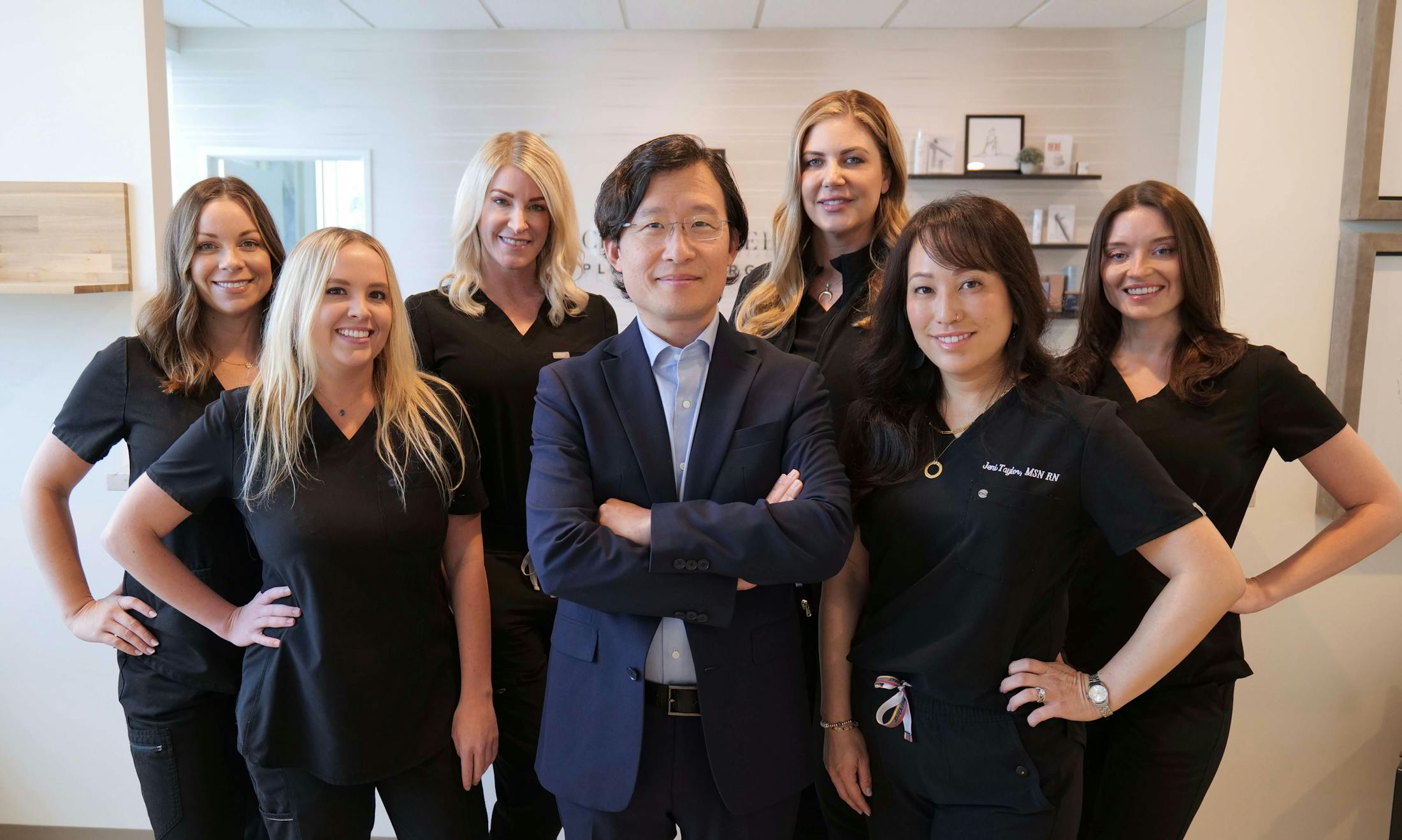 image of Dr. Lee with his team