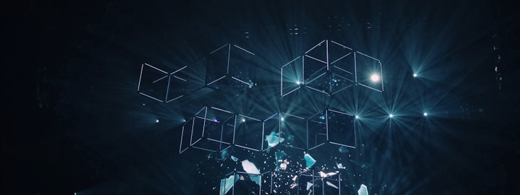 geometric shape digital wallpaper