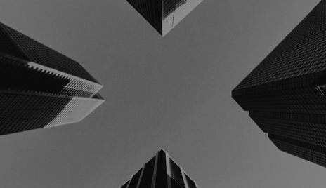 skyscrapers black & white