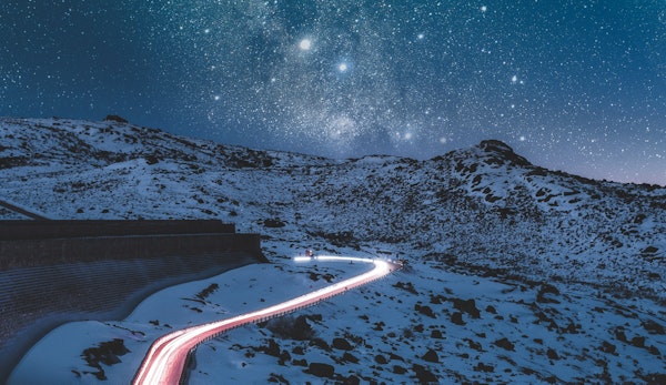 timelapse photo of road during nighttime