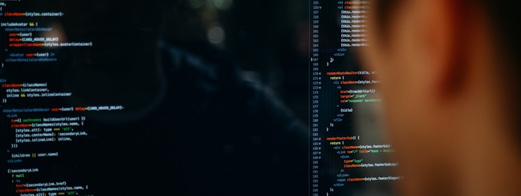 person facing computer desktop
