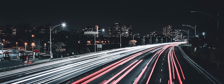 time lapse photography of road