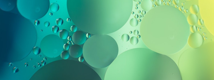 blue and white polka dot illustration