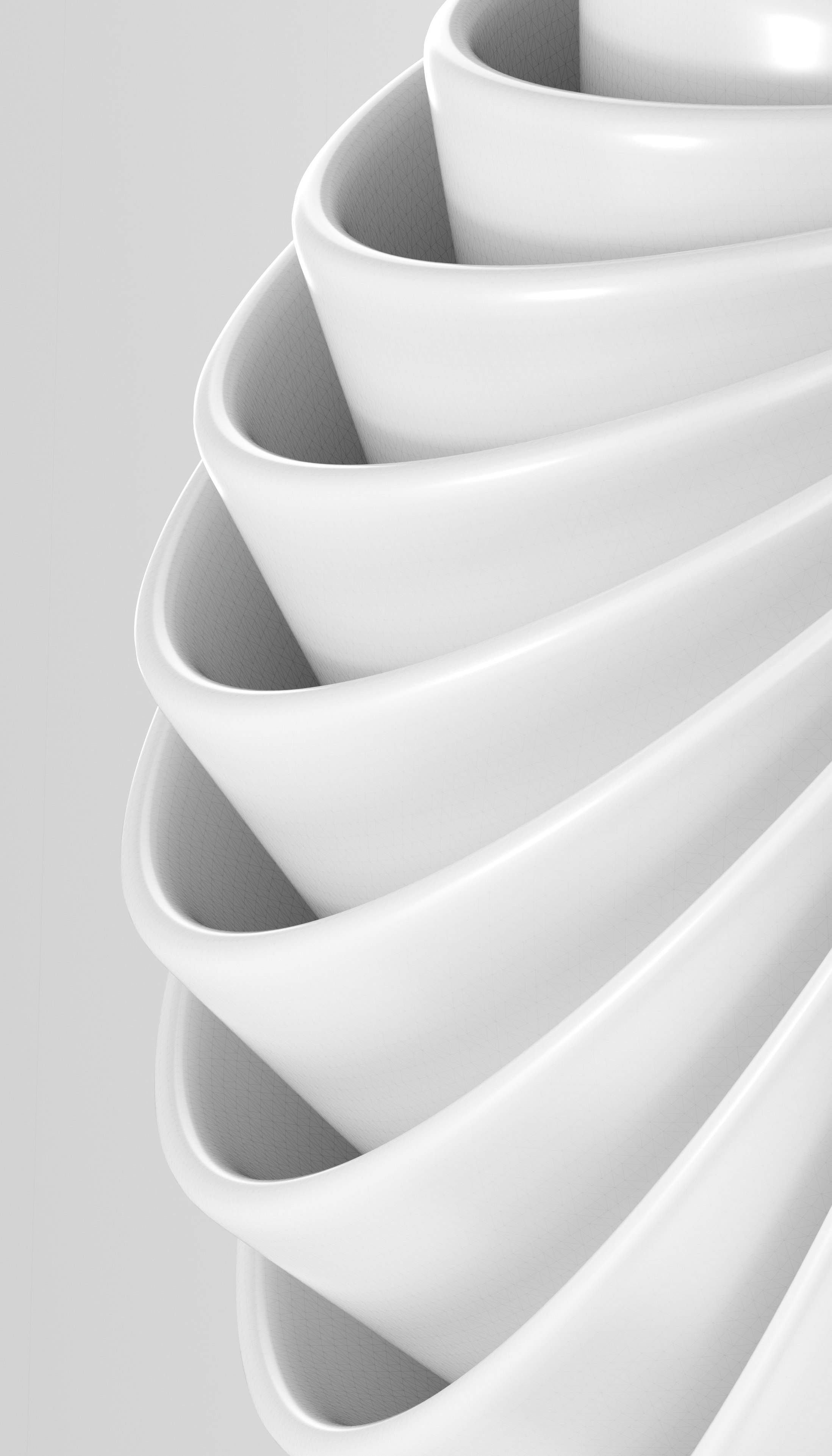 a stack of white chairs