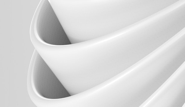 a stack of white chairs