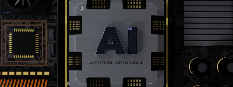 a computer chip with the letter ai on it