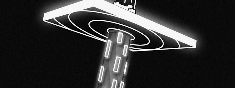 a black and white photo of a street light