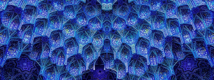 a very large building with a very intricate design on it