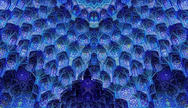 a very large building with a very intricate design on it