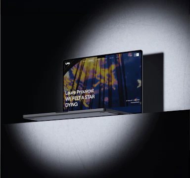 Laptop mit LAS Seite