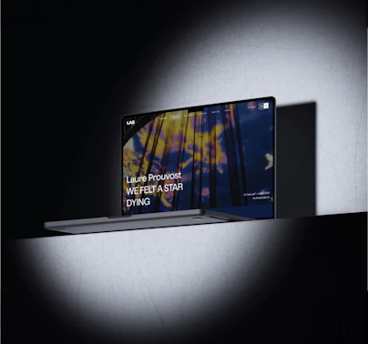 Laptop mit LAS Seite