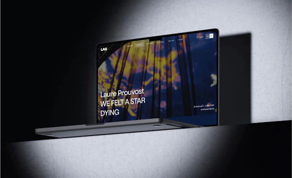 Laptop mit LAS Seite