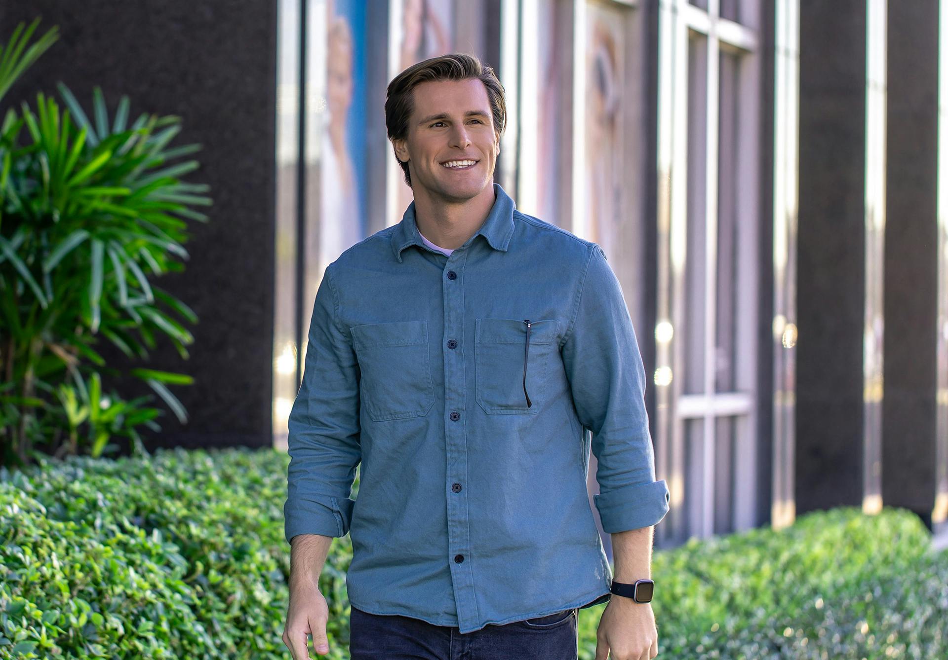 man smiling