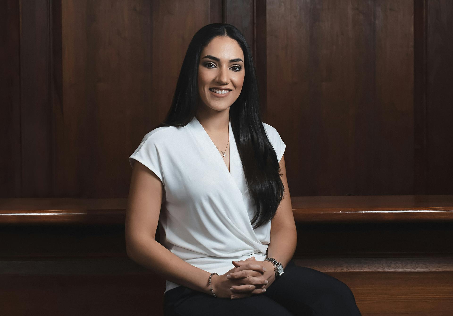 Samira Caraballo smiling
