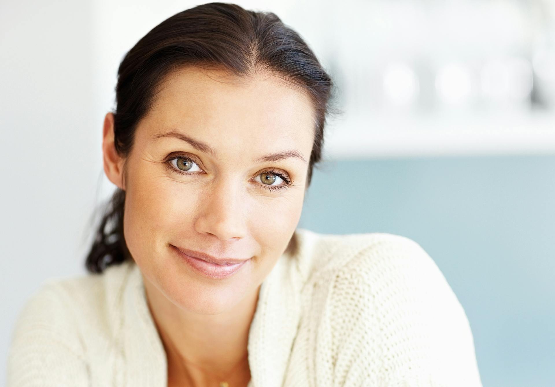 woman smiling