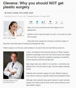 Why you should NOT get plastic surgery