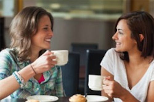 Two Women Having Coffee