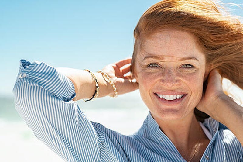 Pretty Woman with Red Hair