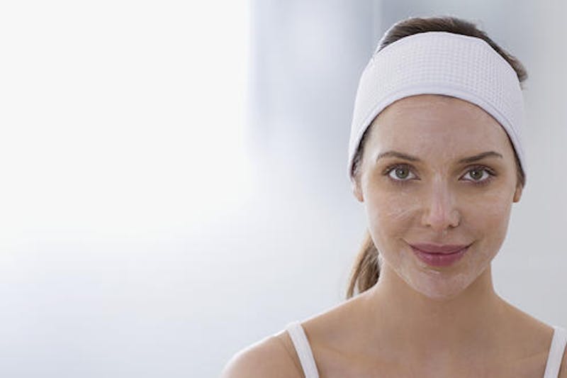 Woman with a Facial