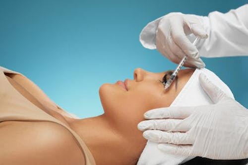 Woman Getting an Injection