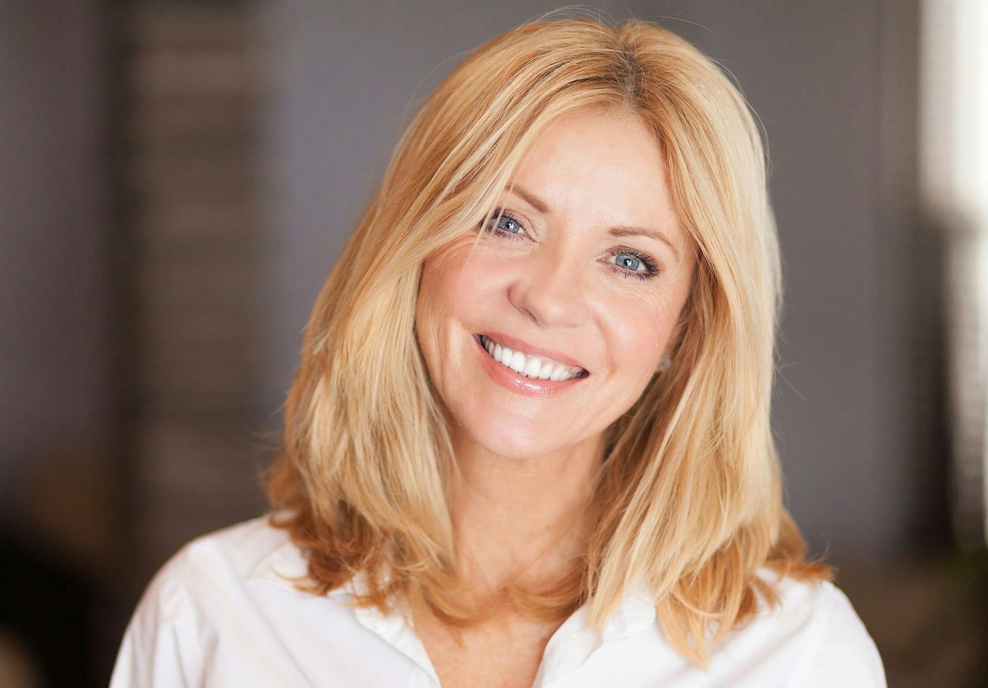woman smiling