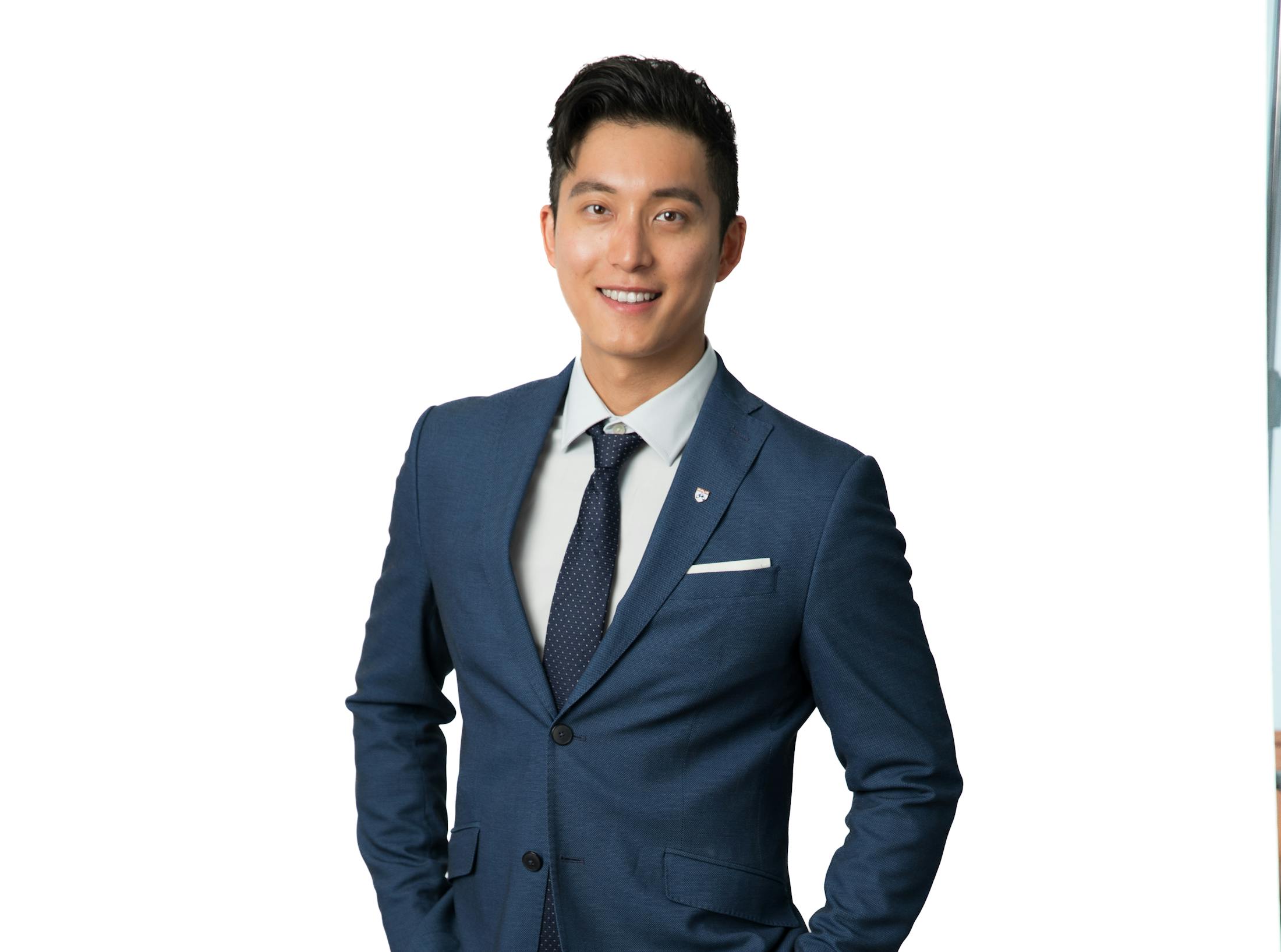 Dr. Kang in a suit