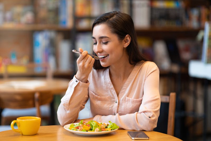 Woman eating