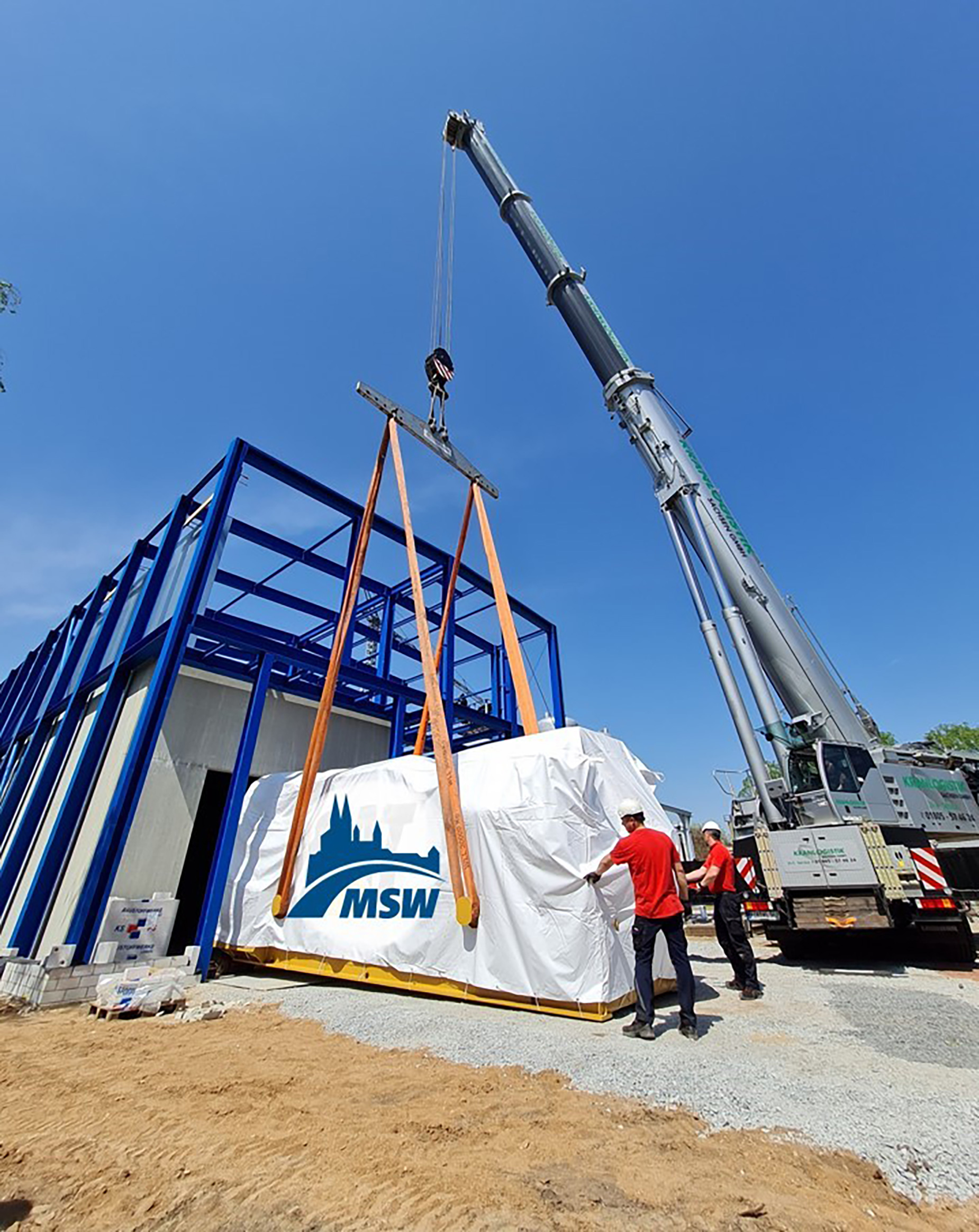 Bau des neuen BHKW der Meißener Stadtwerke GmbH