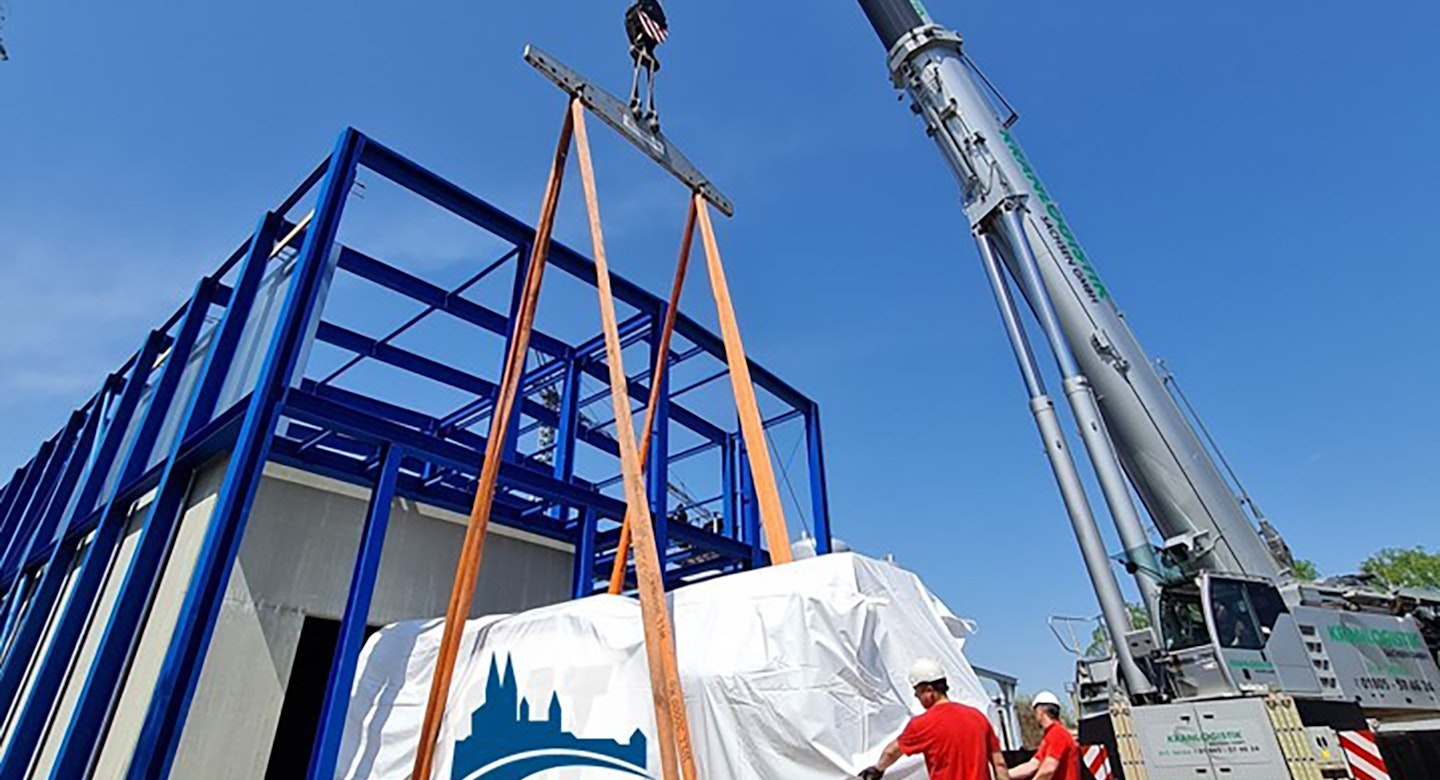 Bau des neuen BHKW der Meißener Stadtwerke GmbH