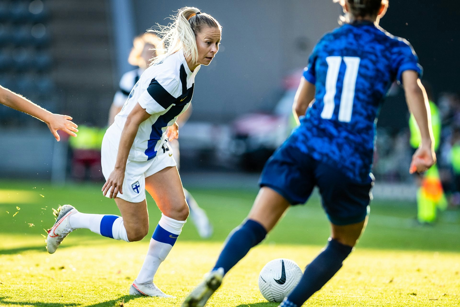 Emmi Alanen MM-karsintaottelussa Slovakiaa vastaan