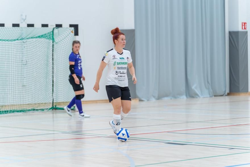 Elina Setälä johdatti MuSaFutsalin voittoon. Kuva: Jani Virolainen
