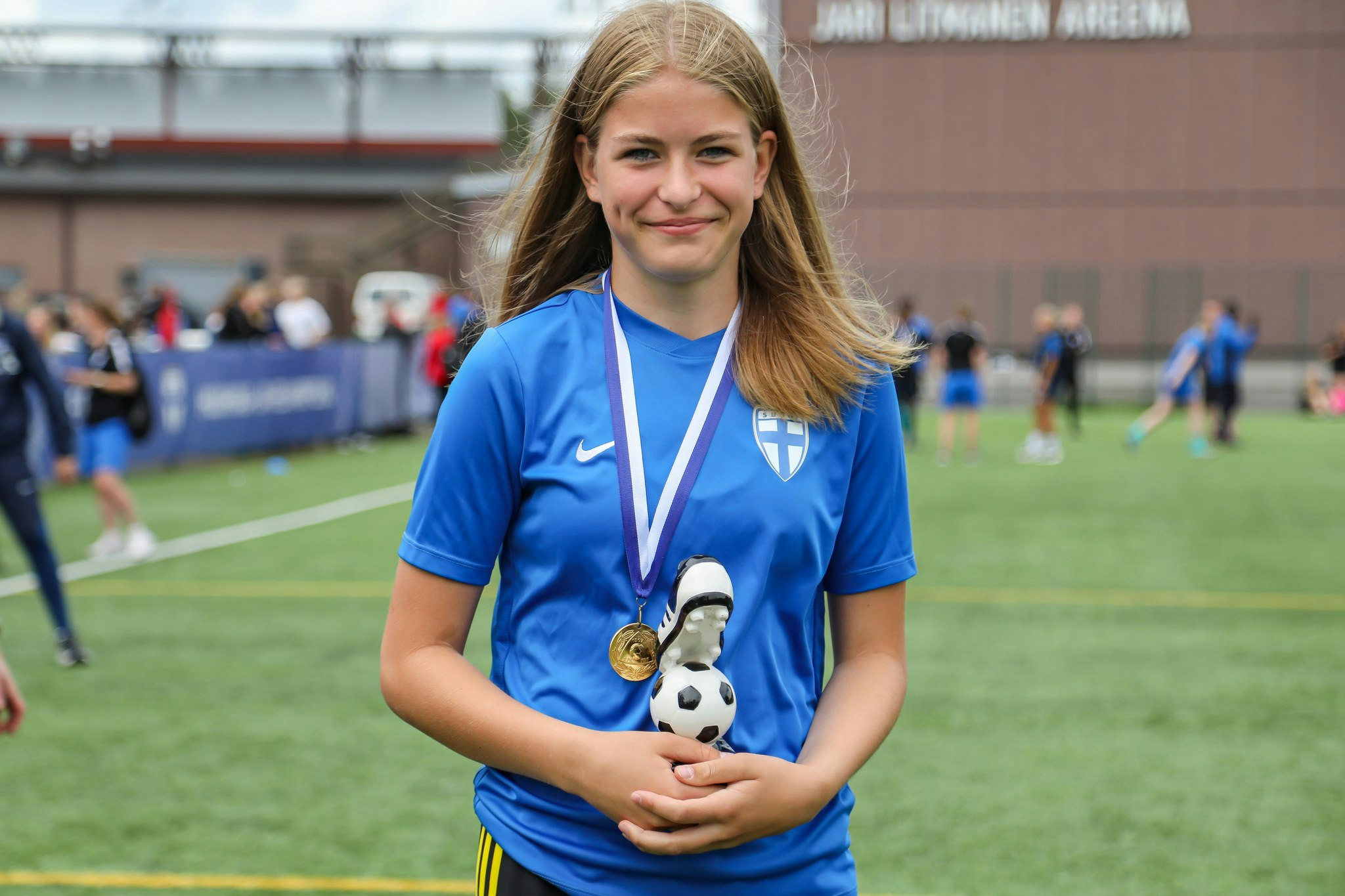 B-lohkon turnauksen parhaaksi pelaajaksi valittiin Julia Saatcioglu.
