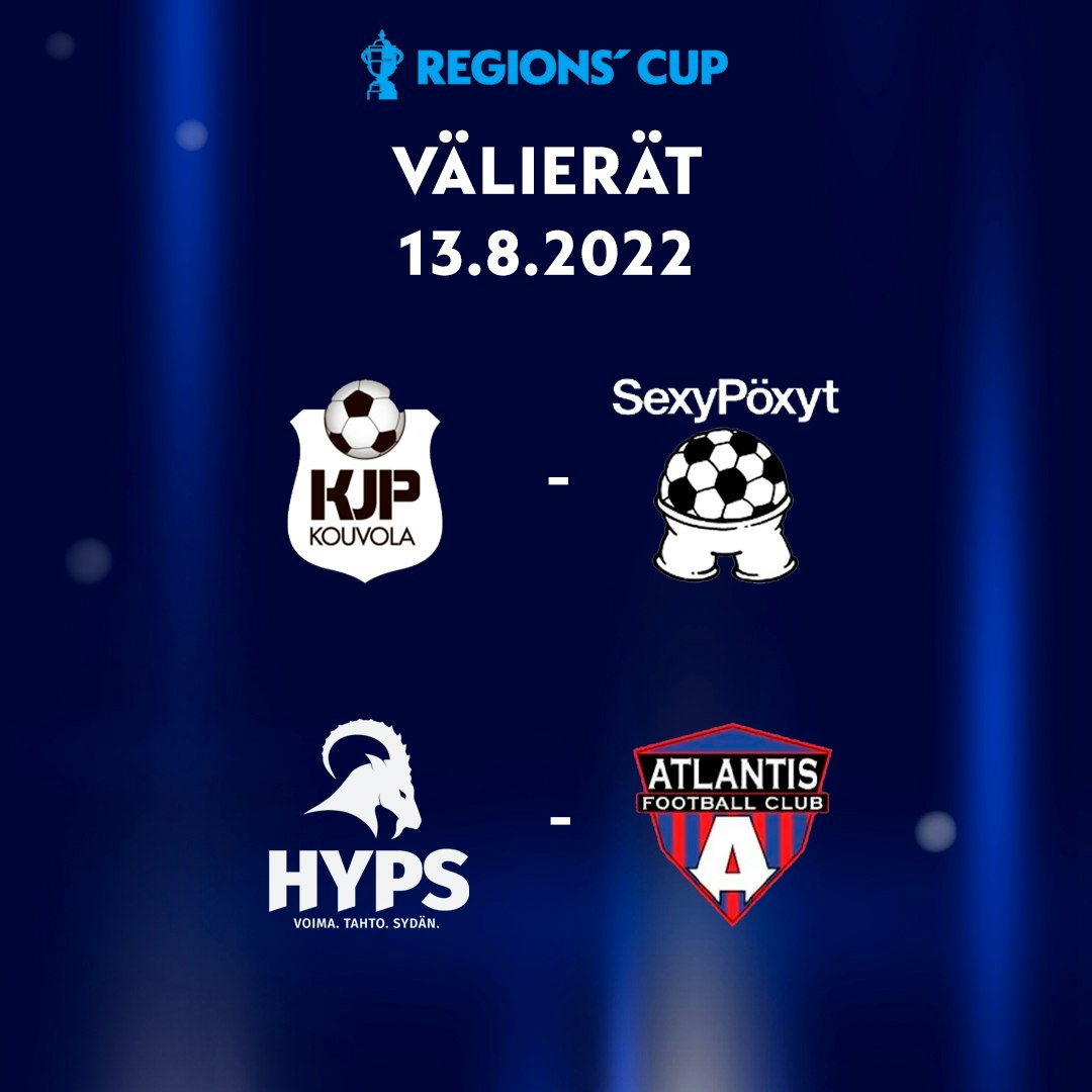 KJP, SexyPöxyt, HyPS, Atlantis FC/Akatemia