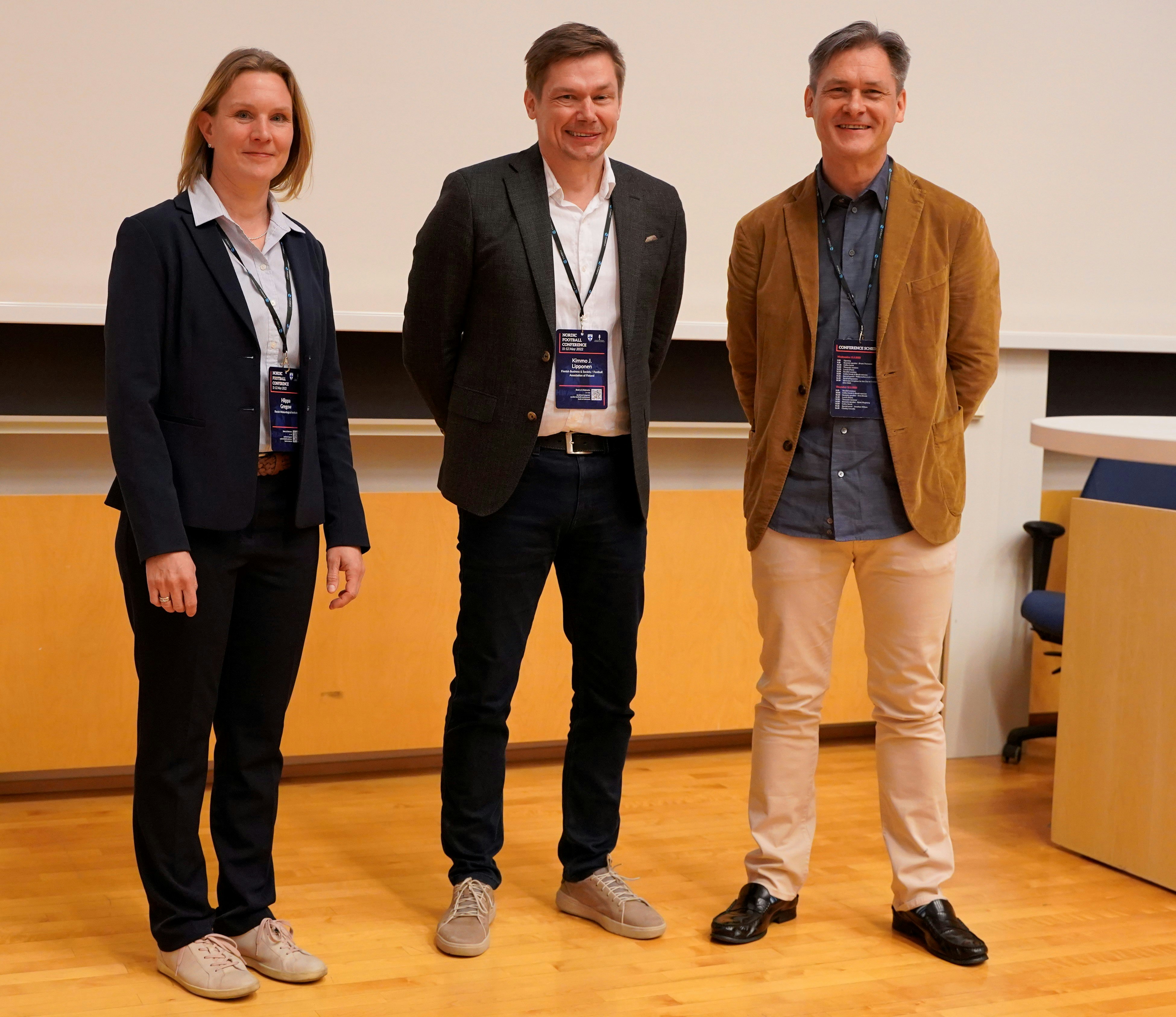 Hilppa Gregow, Kimmo J. Lipponen ja Tim Crabbe.