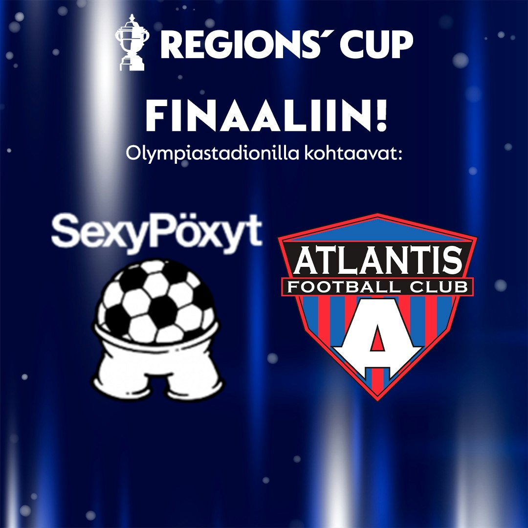 Regions'Cupin finaaliin selvisivät SexyPöxyt ja Atlantis FC Akatemia.