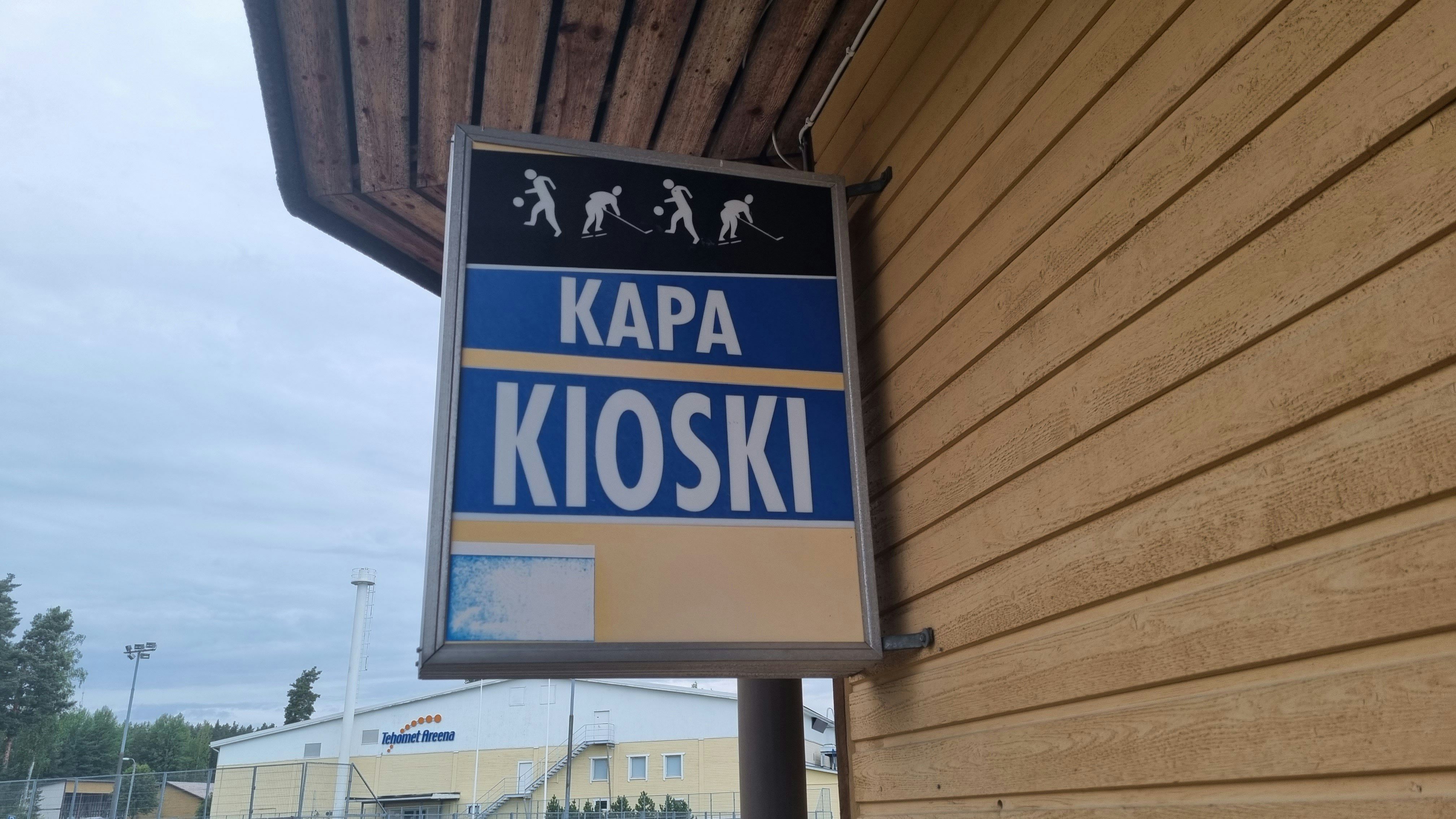 Kangasniemen Palloilijat -51:n kioski.