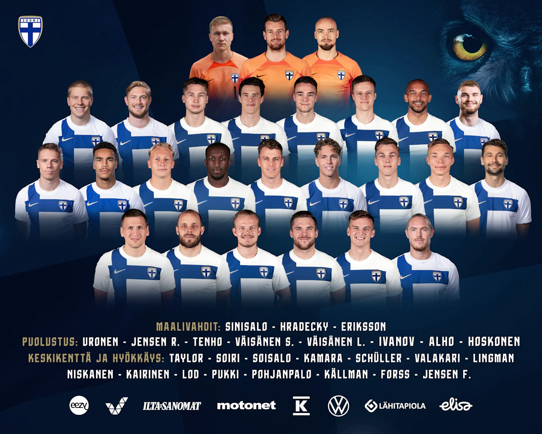 Huuhkajat syyskuun Nations League -otteluissa.