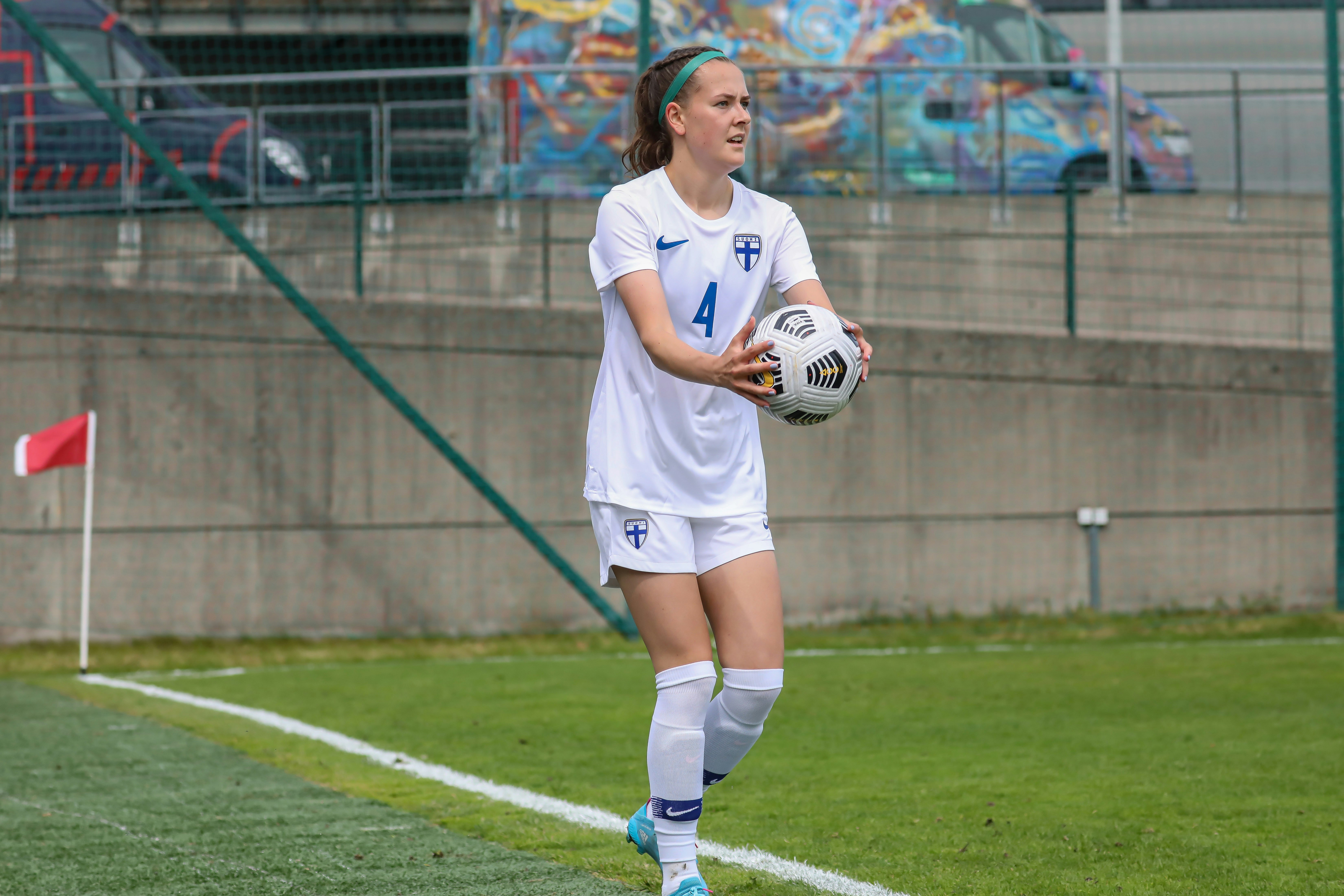 Joanna Tynnilä pelasi myös U23-naisten edellisessä maaottelussa. Kesän Norja-kotipeli päättyi Suomen 1-0-voittoon.