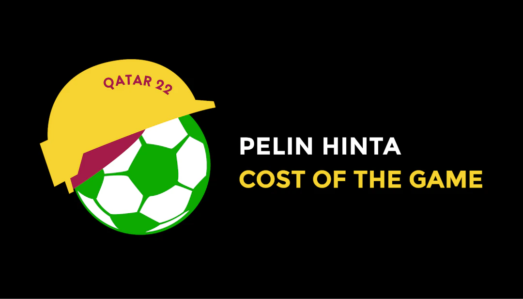 Qatar 2022 – Pelin hinta -kampanjan logo.