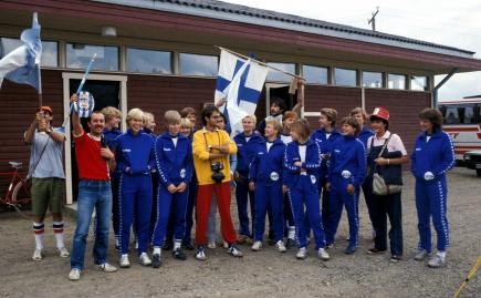 Suomen joukkue Vammalassa 1982, valokuva