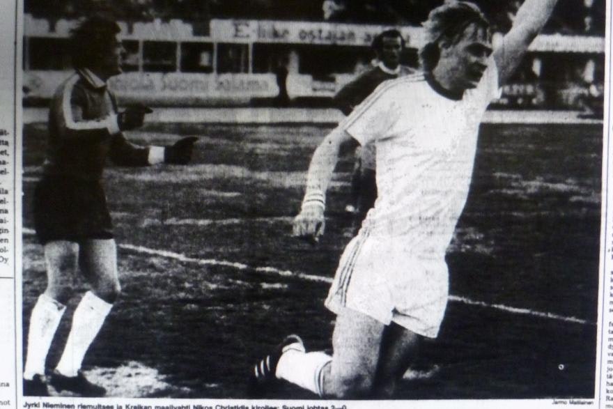 Ikimuistoiset ottelut – Suomi-Kreikka, 1978: Ensimmäinen voitto EM-karsinnoissa, lehtivalokuva