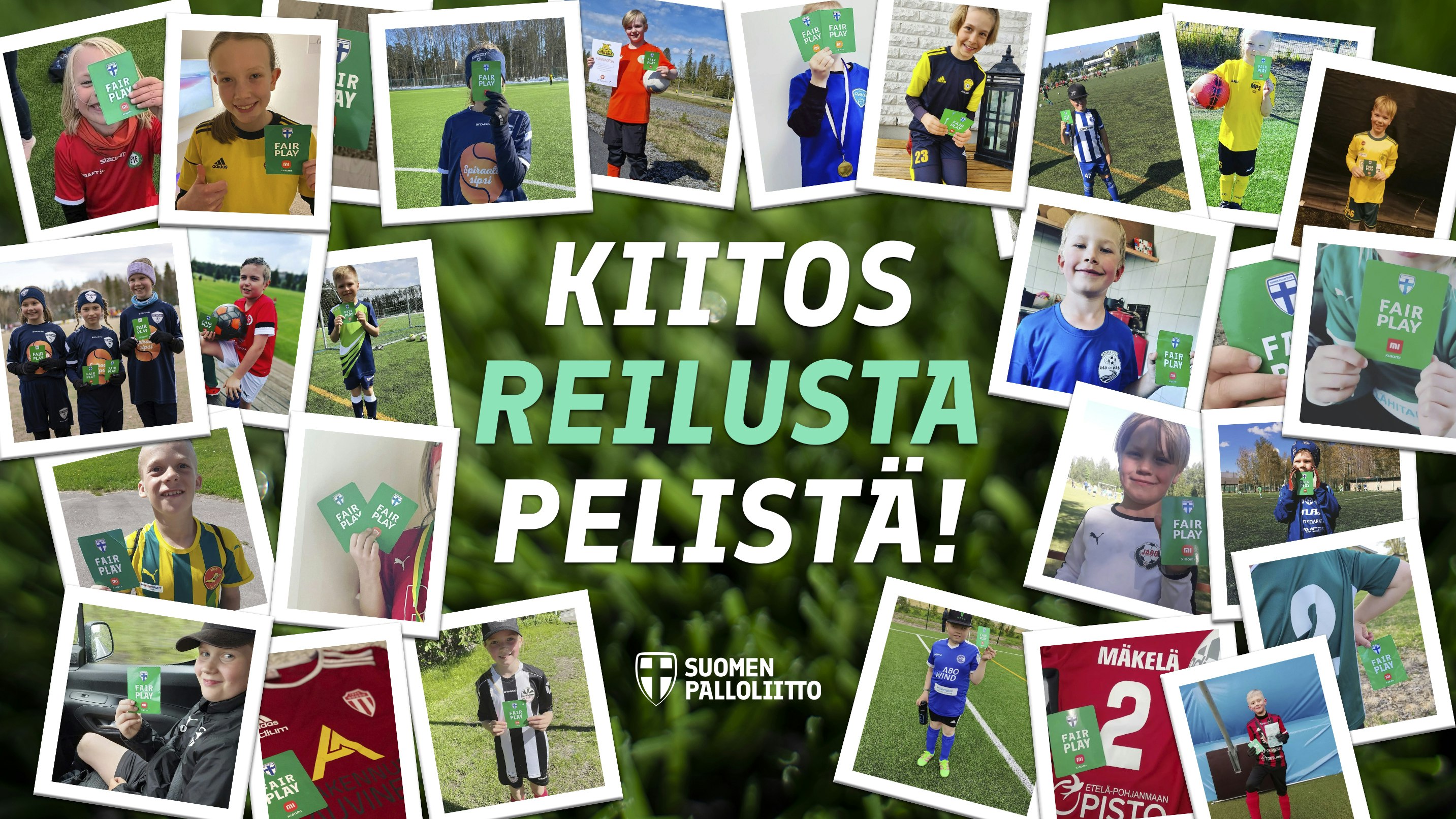 Kuvia Vihreiden kortin saaneista lapsista.