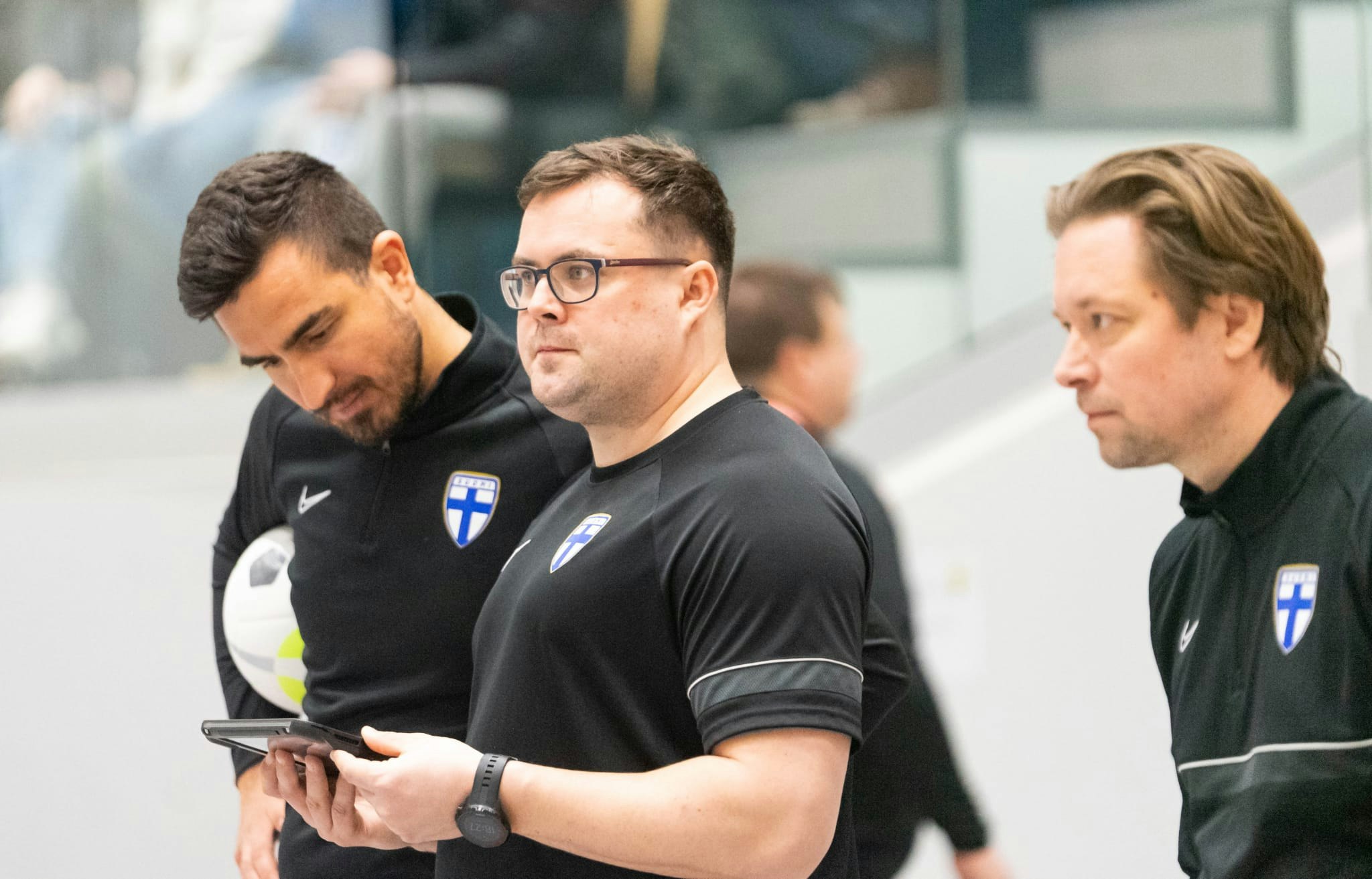 Marko Demidoff keskellä, vasemmalla Martin Nonkovic ja oikealla Tomi Tuominen