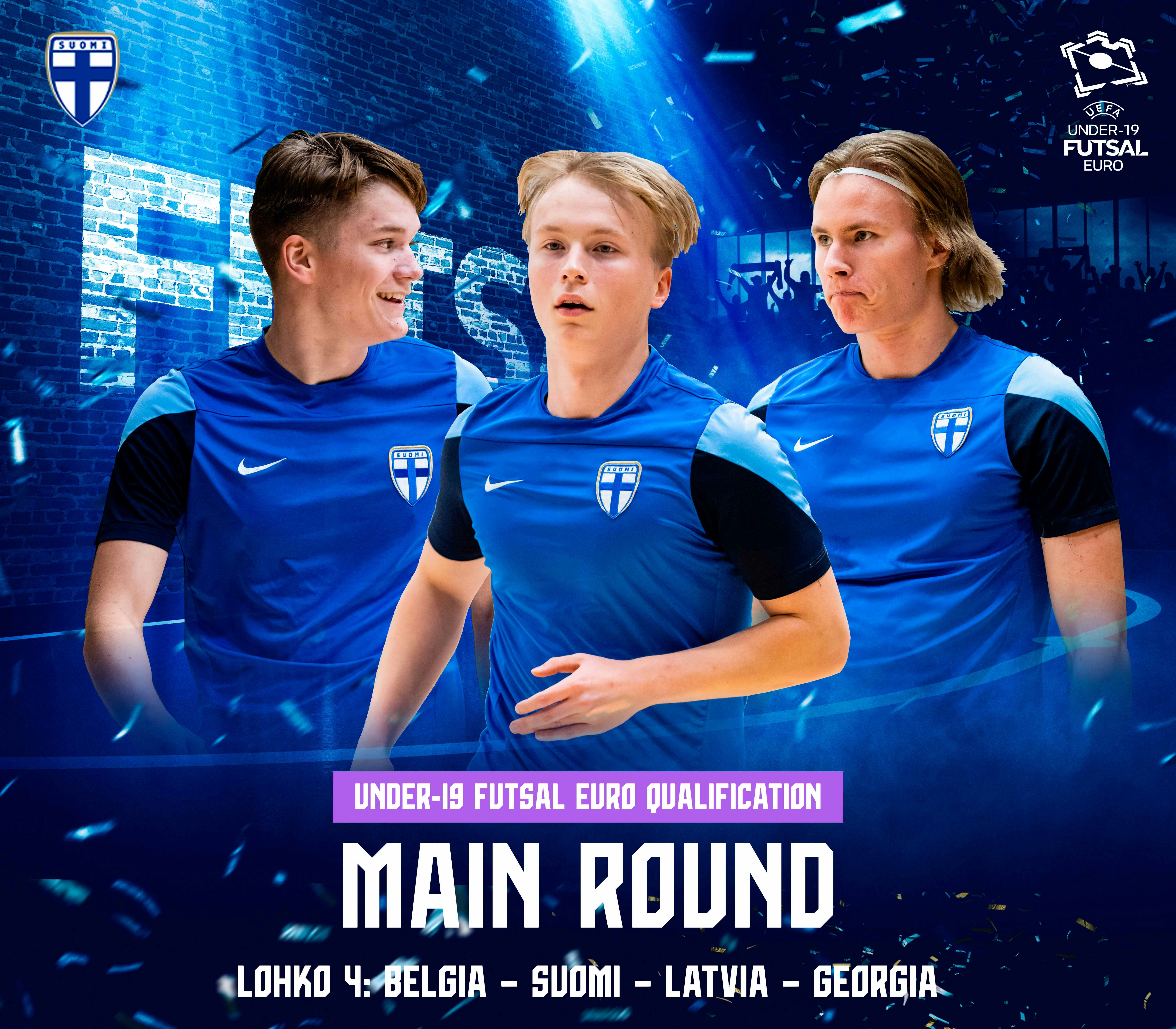 U19 futsalmaajoukkueen lohko 2023