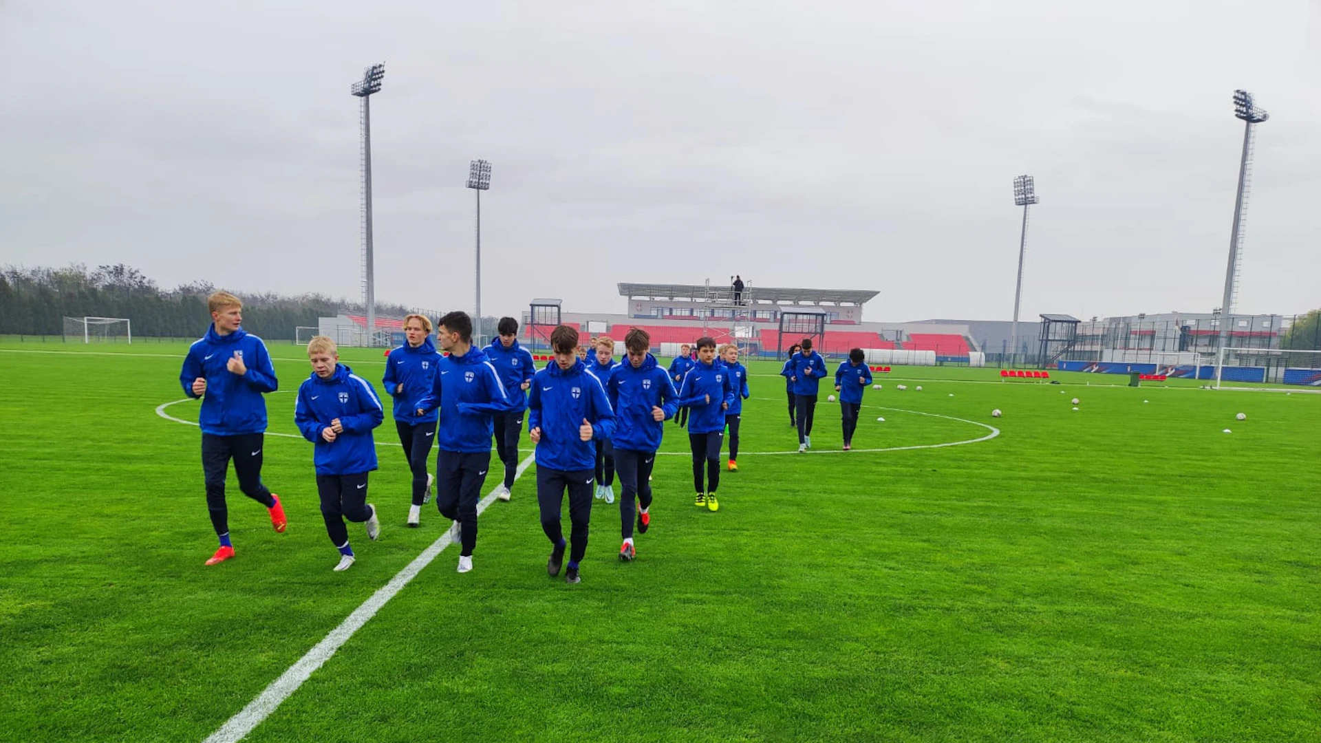 Minihuuhkajat harjoitteli Stara Pazovassa tänään perjantaina.