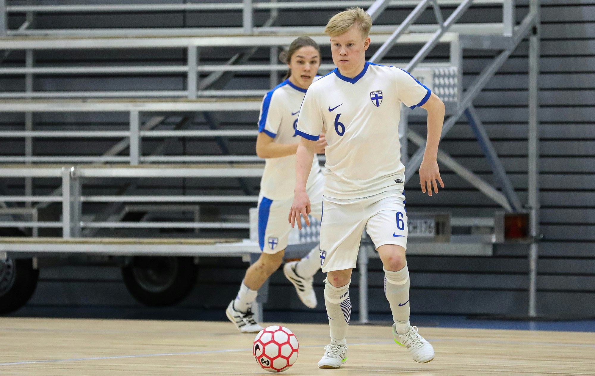 Aaro Paappanen futsalmaajoukkueiden tammikuisessa harjoitusottelussa